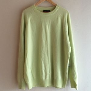 Giasone 100% Cashmere Sweater in Green Size XL NWT